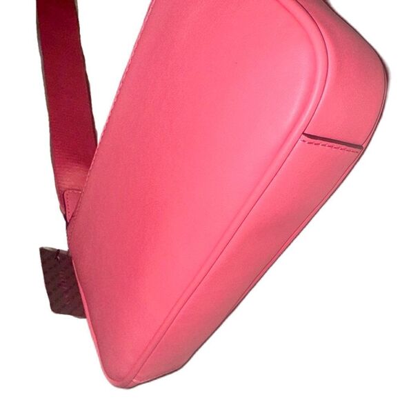 GUESS Colton Crossbody Pink Faux Leather Quilted Flap Shoulder Bag & Mini Pouch - Picture 6 of 16